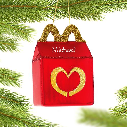 Personalized Happy Meal Christmas Ornament