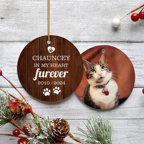 Personalized Furever Christmas Ornament
