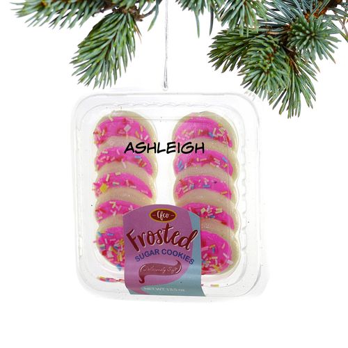 Personalized Frosted Sugar Cookies Christmas Ornament