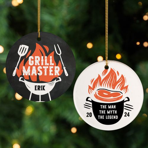 Personalized Grill Master Christmas Ornament