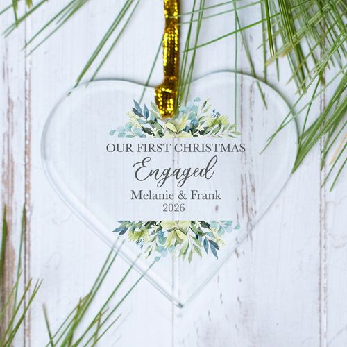 Personalized First Christmas Married Christmas Ornament