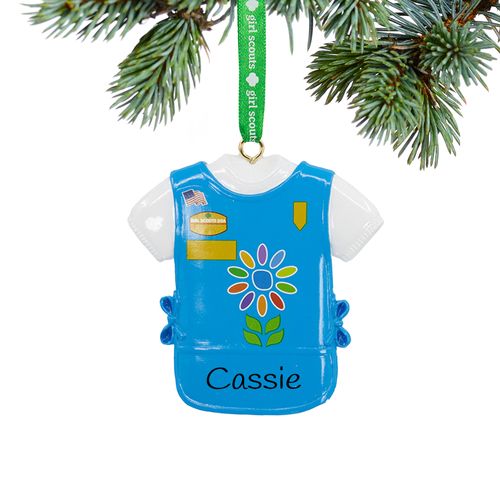 Personalized Girl Scouts of USA Daisy Tunic Christmas Ornament