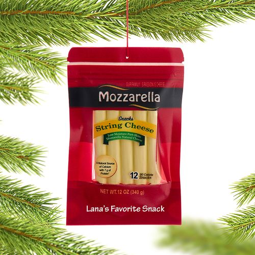 Personalized Mozzarella Sting Cheese Christmas Ornament