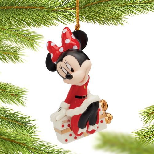 Lenox 2024 Dated Minnie with Gift Christmas Ornament