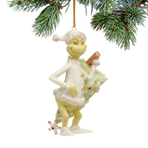 Lenox Grinch Stealing Tree Christmas Ornament