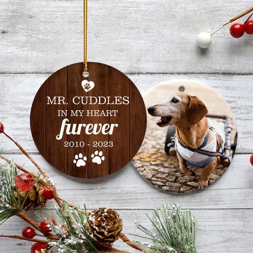 Personalized Dog Pet Memorial Christmas Ornament