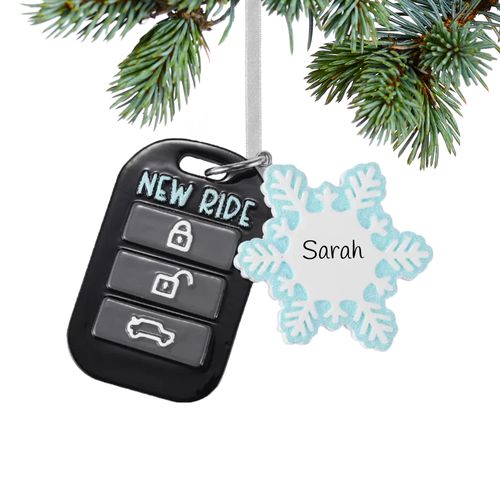 Personalized Key Fob Christmas Ornament