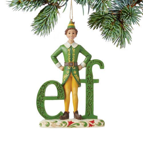 Jim Shore Buddy Elf Word Christmas Ornament