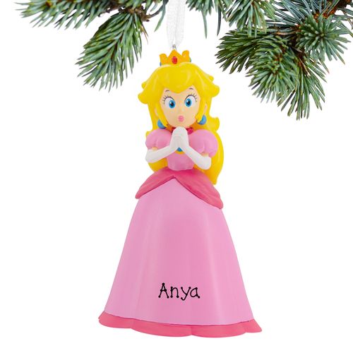 Personalized Hallmark Princess Peach Christmas Ornament