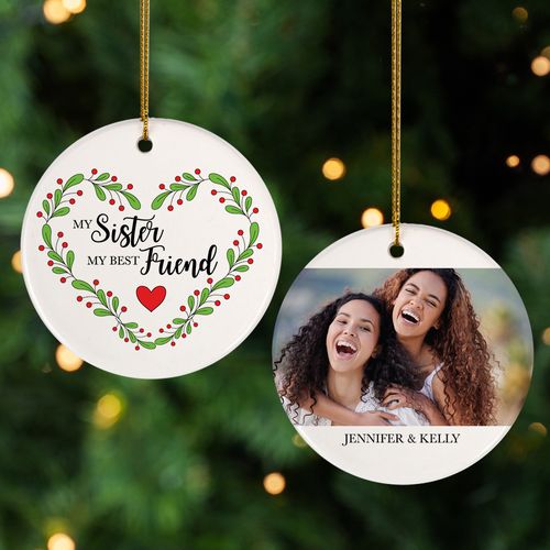 Personalized Sister Christmas Ornament