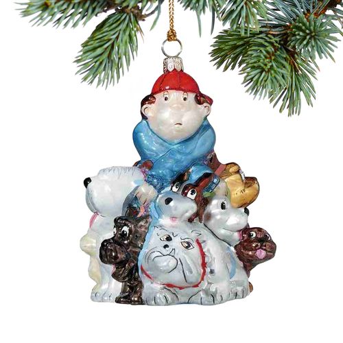 Tail Spin Dog Walker Ornament Christmas Ornament