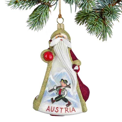 Austria Santa Christmas Ornament