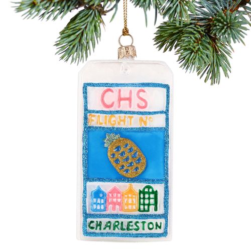 Charleston, SC Luggage Tag Christmas Ornament