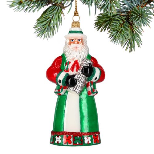 Italy Santa with Tower of Pisa Christmas Ornament