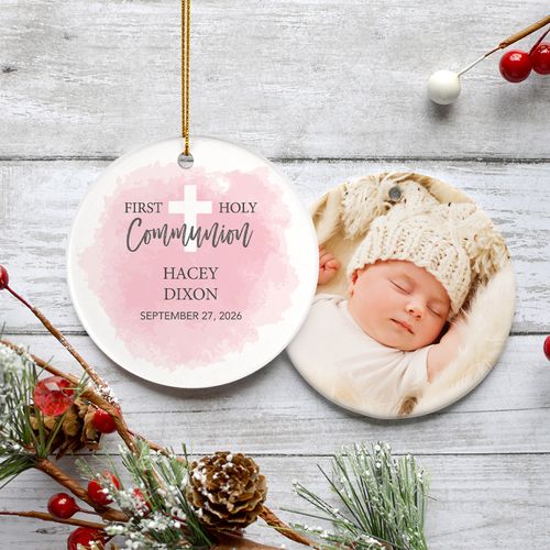 Personalized First Communion Christmas Ornament