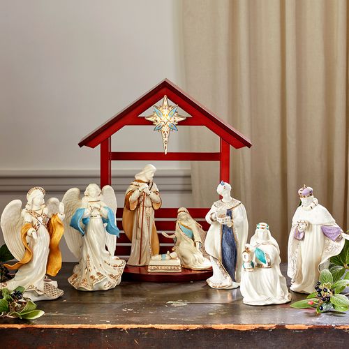 Lenox Nativity Starter Set 10 Piece Tabletop Christmas Ornament