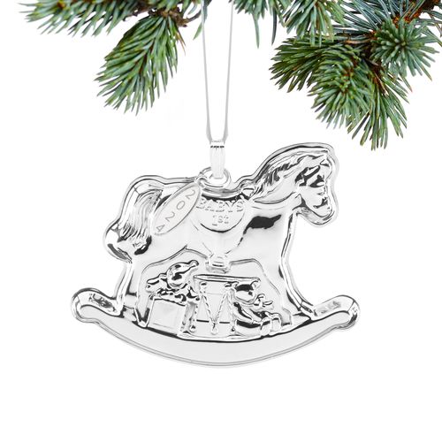 Reed & Barton 2024 Rocking Horse Sterling Silver Christmas Ornament