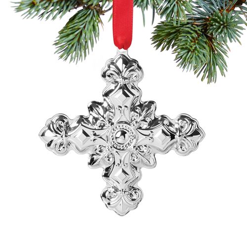 Reed & Barton 2024 Annual Christmas Cross Sterling Silver Silver Christmas Ornament