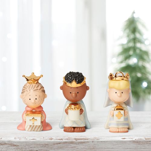 Lenox Peanuts The Christmas Pageant 3 Kings Tabletop Christmas Ornament