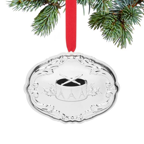 Reed & Barton 2024 Musical Songs of Christmas The Little Drummer Boy Sterling Silver Christmas Ornament