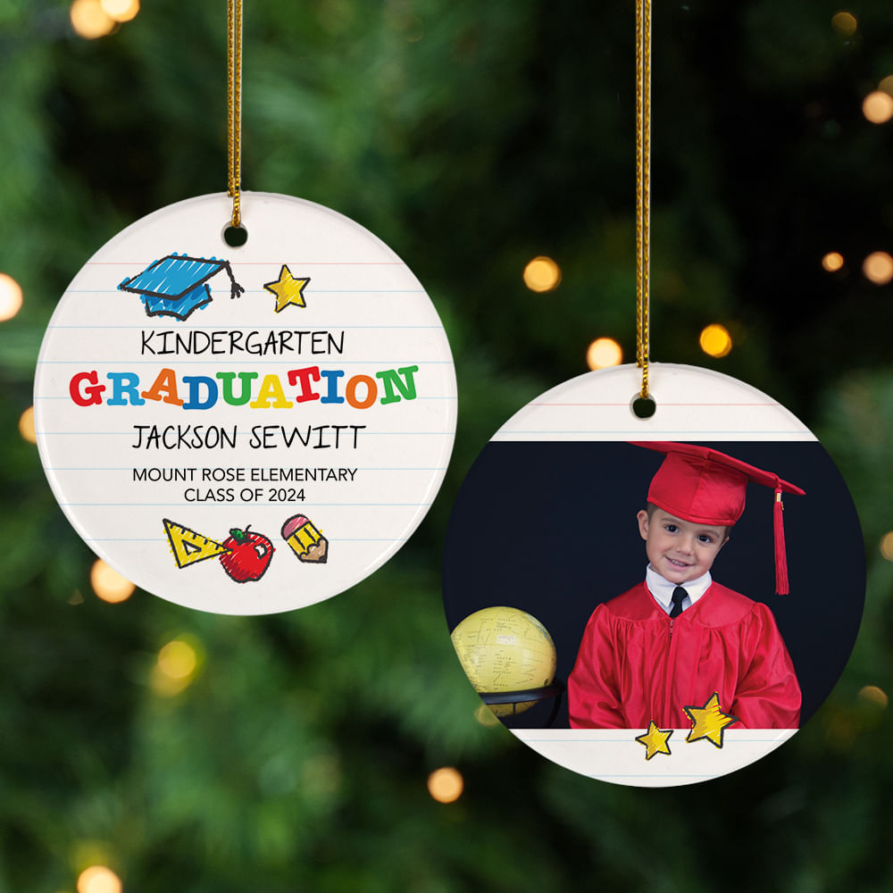 Personalized Kids Graduation Christmas Ornament