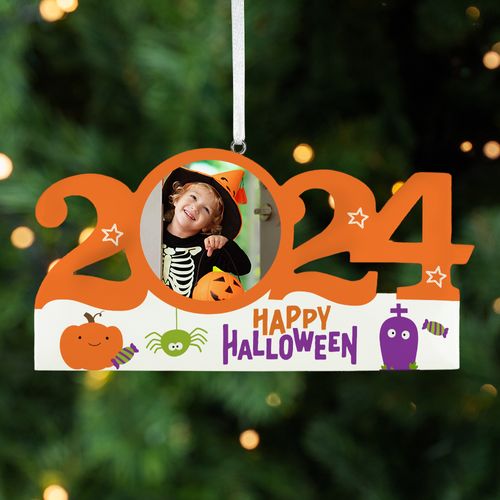 Personalized Dated Cute Halloween Christmas Ornaments